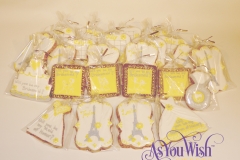 Paris Yellow Bridal Invite Cookies sm