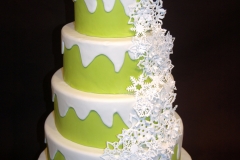 Snowflake Ballet Wedding Cake sm