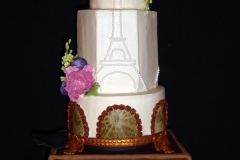 Paris Destination Wedding Cake sm
