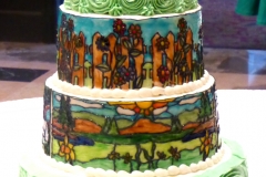Stained Glass Wedding Cake sm