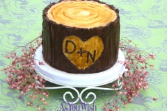 Tree Stump Wedding Cake sm