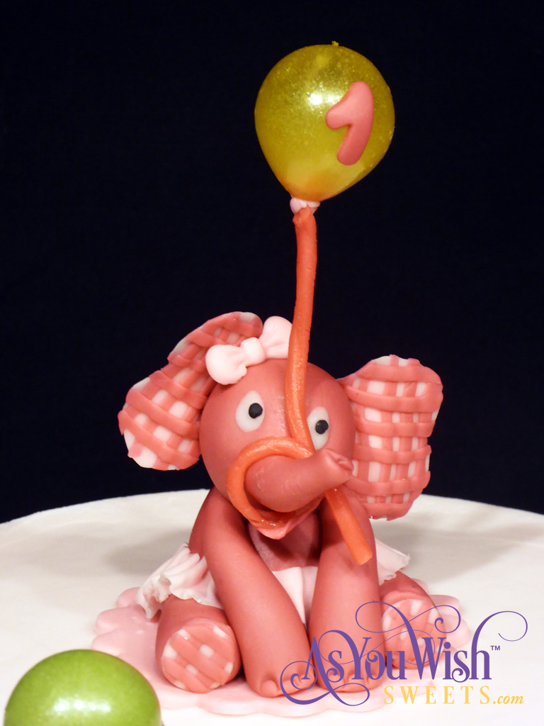 Elephant Balloon First Birthday top sm