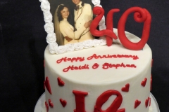 40th Anniversary Cake top sm