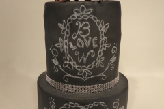 Blackboard Wedding Cake sm