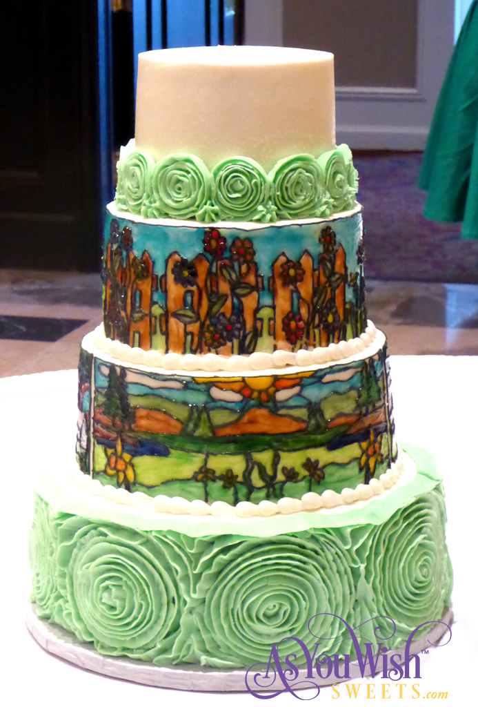 Stained Glass Wedding Cake sm