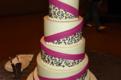 Gardenia Scrolls Wedding Cake sm